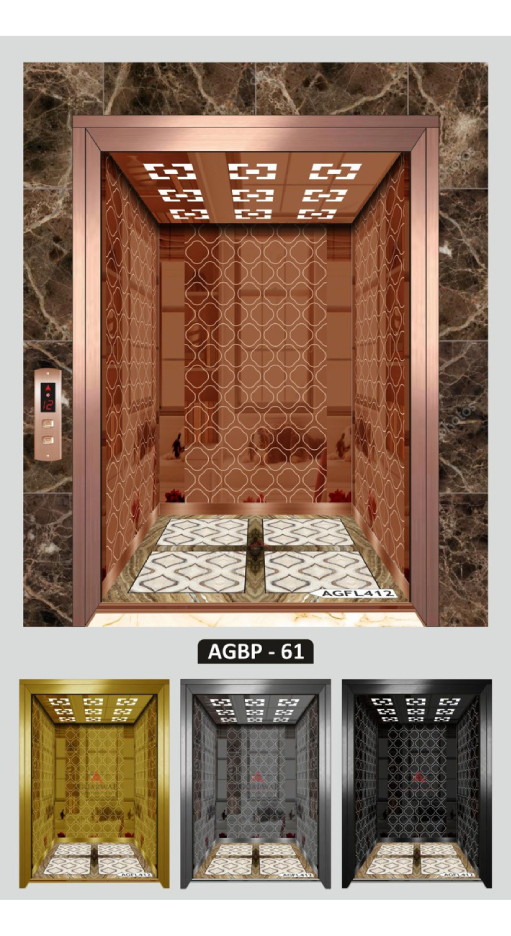 Compact elevator for apartments