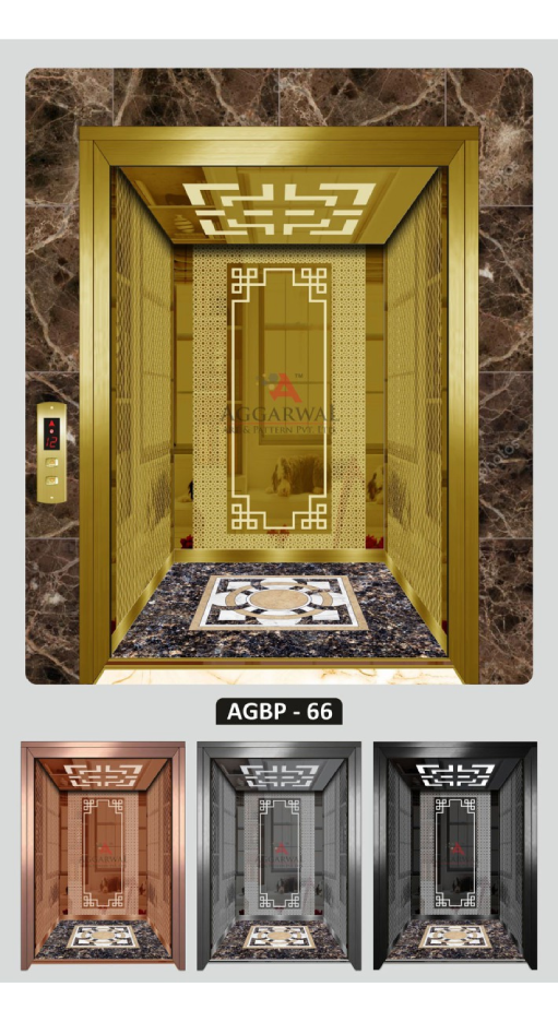 Luxury glass lift interior